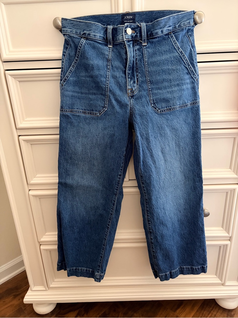 J. Crew wide leg crop jeans